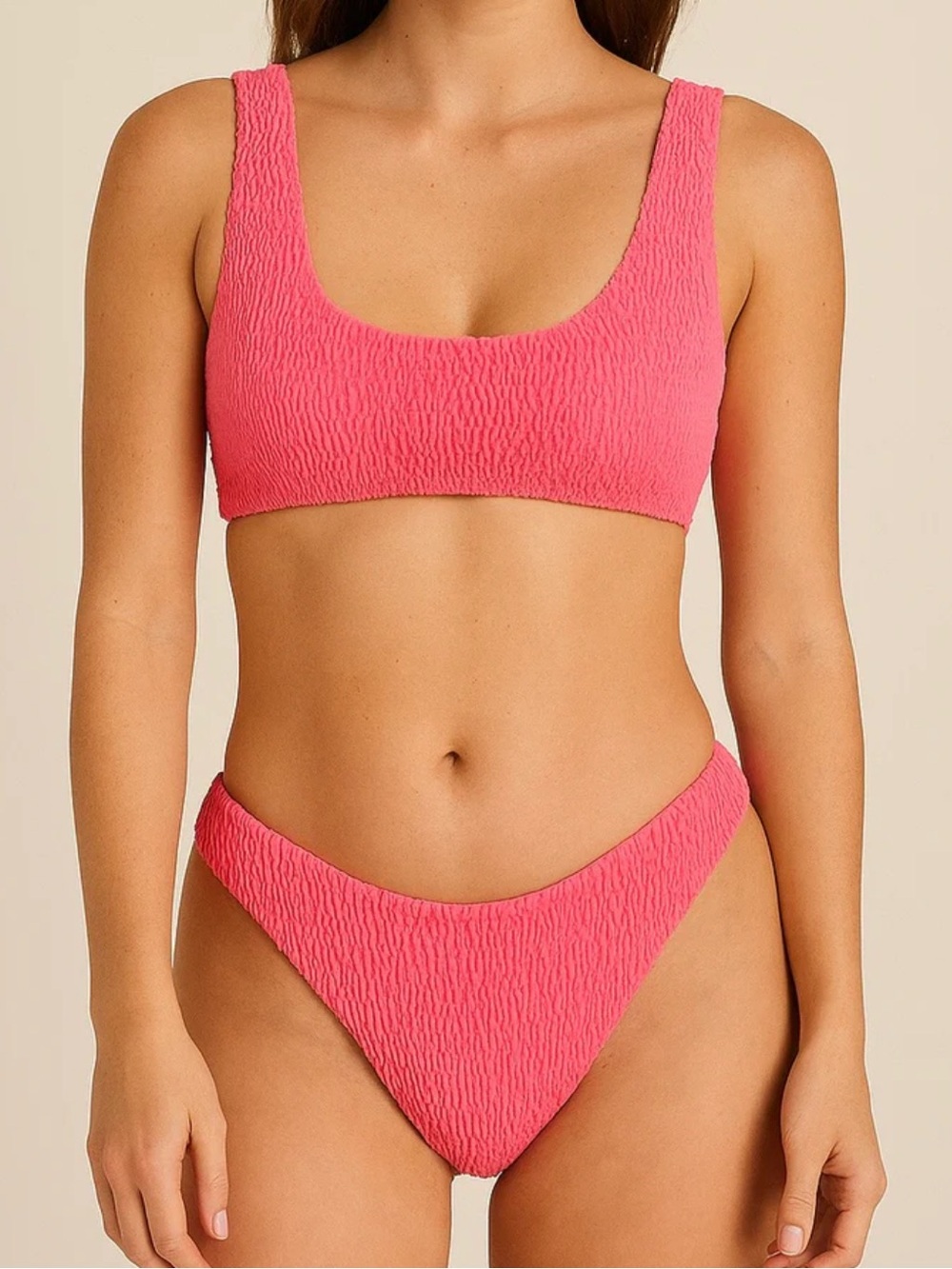 New naked wardrobe pink bikini set SZ L